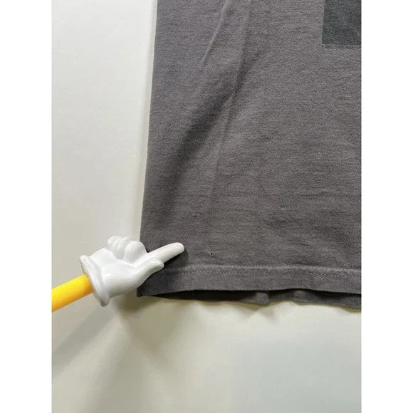 vintage Y2K Rage Against The Machine Ratm Rock Band Gray t-shirt Large Flaw - Picture 9 of 9